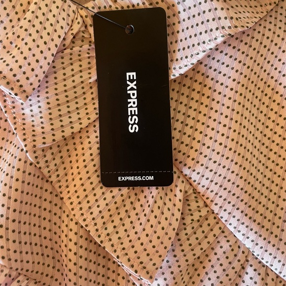 Express Pink Ruffled Blouse - Picture 4 of 5